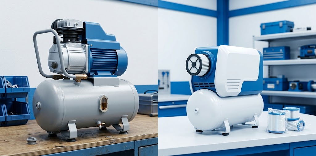 Oil-Free vs Oil-Lubricated Air Compressors